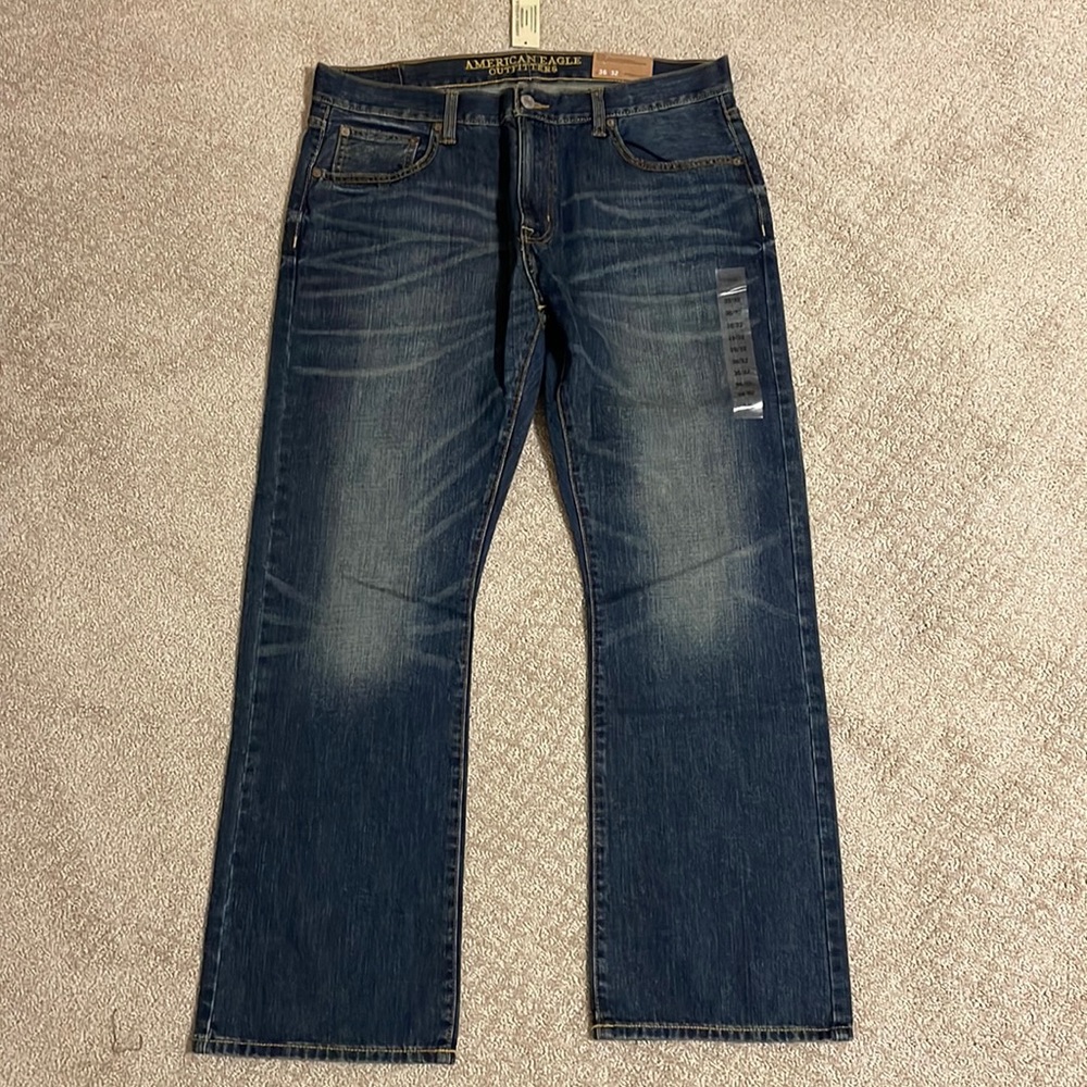 New Men’s American Eagle original boot cut jeans 36x32